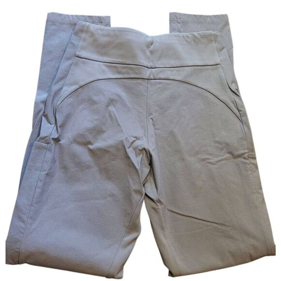 Athleta Hiking Pants Women's 2 Grey Highline Hybrid Tights Pockets Hiking - Picture 3 of 5